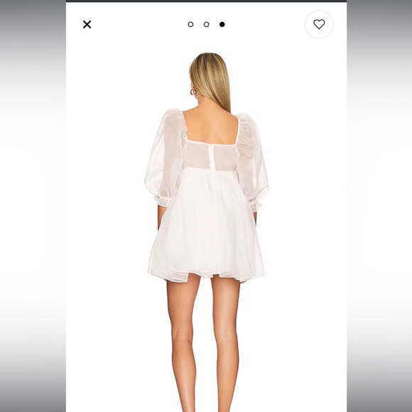 SELKIE Puff Dress White - Picture 2 of 4